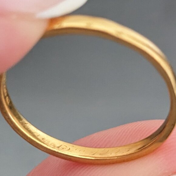 Vintage 1934 Solid 22K gold ring - Picture 5 of 5